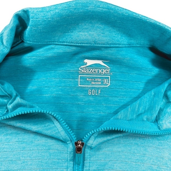 Slazenger Women’s Turquoise Golf Quarter Zip Athletic Top Size XL - Picture 5 of 7